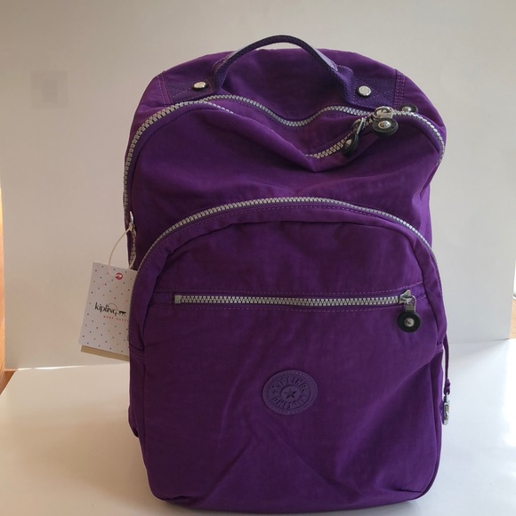 kipling purple backpack